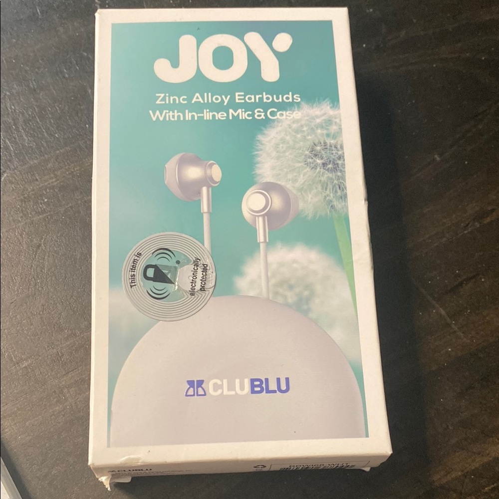 Zinc Alloy Earbuds with In-line Mic - Silver (M121)